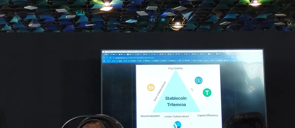 Speaking on stablecoin trilemma